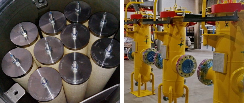 Filtration equipment for ultrafine purification of gas fuel